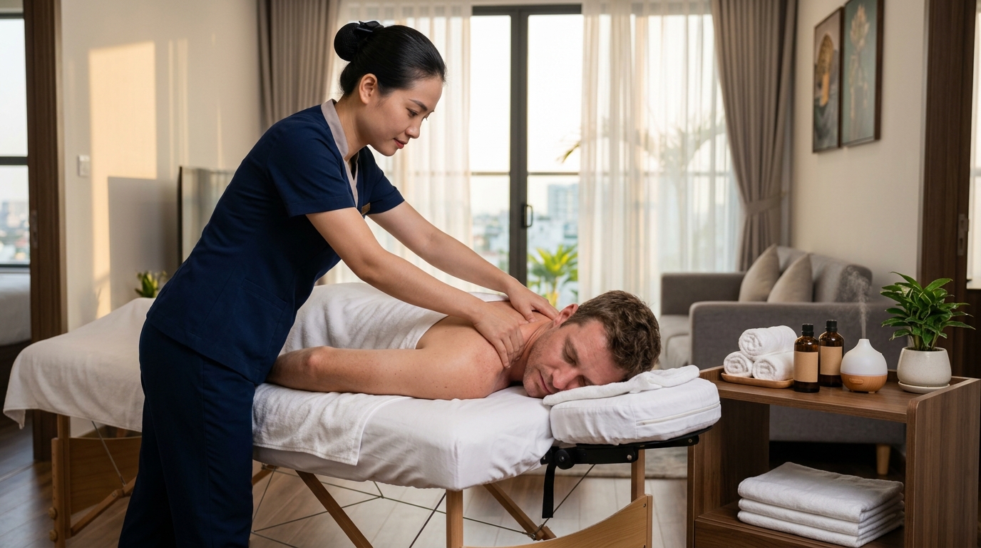 Premium mobile spa massage at home Tay Ho