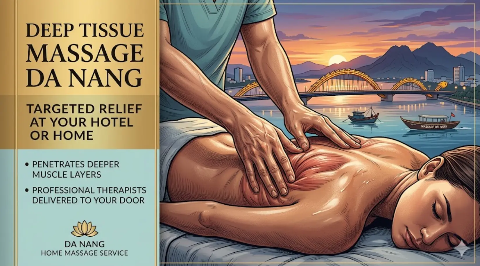 Deep Tissue Massage Da Nang – Targeted Relief Delivered To Your Hotel Or Home