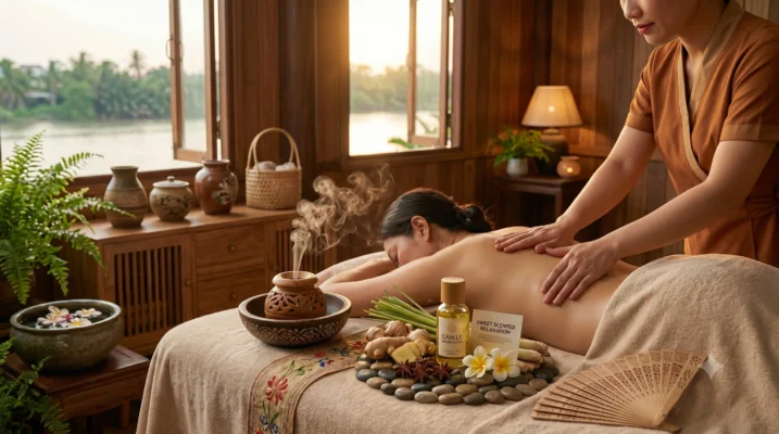 Travel recovery massage service near Da Nang airport hotel